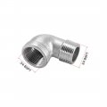 Uxcell Stainless Steel 201 Cast Pipe Fittings 90 Degree Elbow 3 4 Bspt Female X Male Thread