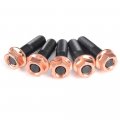 Turbo Stud Kit W Egged Copper Nuts M10x1 5 Fit Garrett Gt40 Gt42 