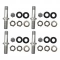 Xspeedonline 4pcs Tr48 Bolt On Tire Valve Stem Chrome Metal High Pressure Flush With Cap