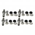 Xspeedonline 4pcs Tr48 Bolt On Tire Valve Stem Chrome Metal High Pressure Flush With Cap