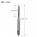 Uxcell Metric Machine Tap M6 X 1mm H2 High Speed Steel 3 Straight Flutes Screw Tapping Threading Machinist Repair Diy Tool 2pcs
