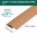 Uxcell Floor Edging Trim Strip Self Adhesive Carpet Door Transition Sealing Strips For Laminate Doorway Edge Height Less Than