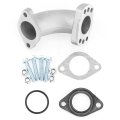 Pro Bat 28mm Intake Manifold Pipe For Yx Gpx 110cc 125cc 140cc 150cc Engine Pit Dirt Bike Carby Silver