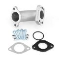 Pro Bat 28mm Intake Manifold Pipe For Yx Gpx 110cc 125cc 140cc 150cc Engine Pit Dirt Bike Carby Silver