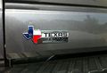 Muzzys Set Of 2 Xl Texas Edition Emblems Badges For Ford 150 250 350 Tailgate Universal Stick On Dodge Ram Toyota Tundra Tacoma
