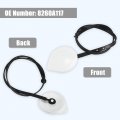 X Autohaux 8260a117 8260a164 White Windshield Wiper Washer Fluid Reservoir Tank Bottle Cap Cover With 40cm Ruler For Mitsubishi