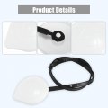 X Autohaux 8260a117 8260a164 White Windshield Wiper Washer Fluid Reservoir Tank Bottle Cap Cover With 40cm Ruler For Mitsubishi