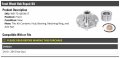 Front Wheel Hub And Bearing Repair Kit With Retaining Ring Axle Nut Compatible 2010-2015 Kia Soul
