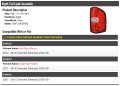 Right Passenger Side Tail Light Assembly Compatible With 2007-2014 Chevy Silverado 2500 Hd