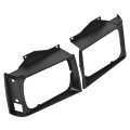 Hecasa Headlight Bezel For 1982-1990 Chevrolet Chevy S10 Base Blazer Gmc S15 El Jimmy Headlamp Housing Cover Trim Pair Right