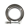 Jdmspeed New Stainless Steel 2 5 V-band Flange Clamp Kit 4 Pcs Replacement For Turbo Exhaust Downpipes
