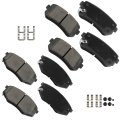 Brake Pad Sets 8pcs For Hyundai Tucson 2010-2012 For Kia Sportage 2011 D1447 D1398 