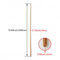 Mromax 19 68 Inch Long Round Copper Tube 2mm Id X 4mm Od 500mm Red Straight Pipe Bar Rod 1 64 Feet For Diy Projects Building