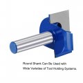Uxcell 30mm Dia 8mm Shank Bottom Cleaning Router Bit 2 Flutes Carbide Tipped Cutter Uncoated For Woodworking