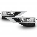 Chrome Bezel Oe-style Front Fog Light Driving Lamp Housing Assembly For 2015-2016 Honda Cr-v Power Switch Universal Wiring 