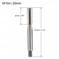 Uxcell Metric Machine Thread Tap M10 X 1 25 H2 High Speed Steel Straight Flutes Screw Tapping Threading Machinist Repair Diy