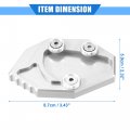 Vekauto Motorcycle Stand Kit Compatible For Kawasaki Zzr1400 Gtr1400 Durable Aluminum Alloy Silver Tone Bike Support Holder