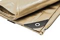 14 X 16 Heavy Duty Premium Tan Poly Tarp 136 156 