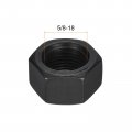 Uxcell 5 8- Unf Hex Nuts Carbon Steel Grade 8 8 Black Oxide Hexagon Nut For Screw Bolt 2 Of Pack