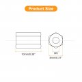Uxcell 10pcs M5x8x10mm Coupling Nuts Galvanized Carbon Steel Hex Threaded Rod Coupler For Furniture Electronic Industrial