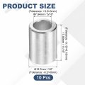 10pcs Aluminum Spacer 1 2 Od X 5 16 Id 11 Length Screw Standoff Bushing Plain Finish Unthreaded Round Metal For Screws Bolts