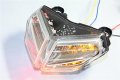 Httmt Mt197- Motorcycle Clear Led Tail Light Brake With Integrated Turn Signals Indicators Compatible Ducat 1098 1098r 1098s