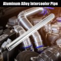 X Autohaux Od 38mm 1 5 Length 20 500mm Aluminum Alloy Tube Intercooler Pipe Straight Air Intake Silver Tone For Car