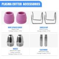 Plasma Cutter Tips 24x Ag-60 Accessories Electrode Cutting Nozzle Porcelain Accessory Set Replacement Consumables
