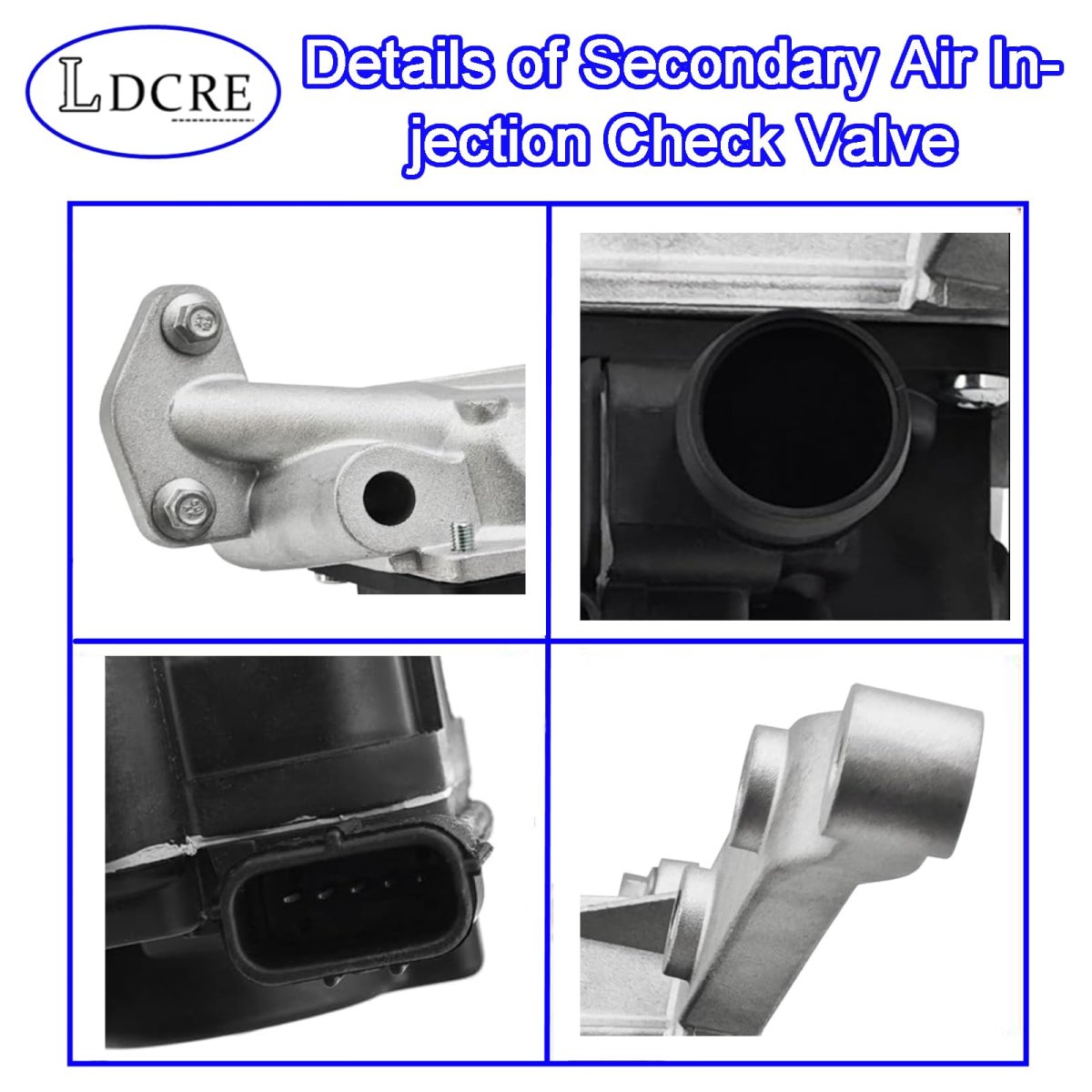 214-2150 12623091 Secondary Air Injection Check Valve Kit With Retainers And Bolts Replacement For Chevy Equinox Malibu Cobalt