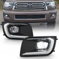 2018-2022 Toyota Sequoia Front Bumper Led Fog Lights Driving Lamps W Switch Pair Set Assembly Left Right 