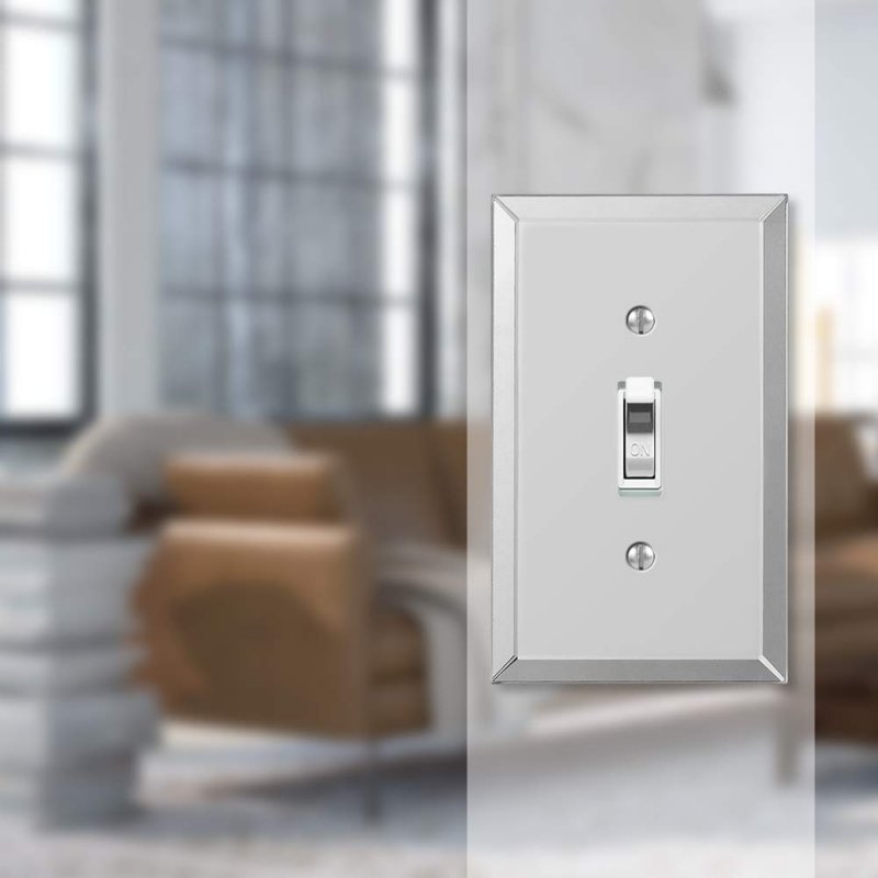 Amerelle Mirror Single Toggle Wallplate In Finish