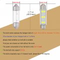 Wiseshine 578 Festoon Led Bulb Extremely Super Bright 6000k White 211-2s 212-2 Map Bulb 43mm 44mm Dc 12v For Automotive