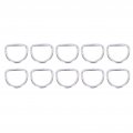 10 Pcs D Ring Marine Grade Stainless Steel 316 Seamless Welded 4 X 30 22mm Boat Accessories For Rigging Anchoring Boating