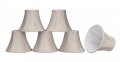 Aspen Creative 30059-2a Bell Clip-on Chandelier Lamp Shade Beige 3 Top X 6 Bottom 5 Slant Height Set Of 2 