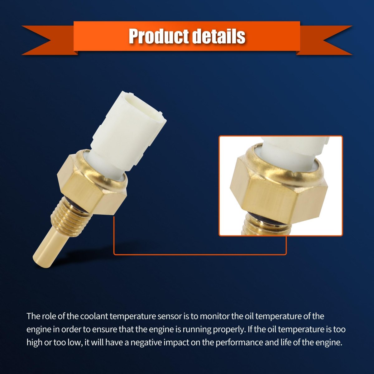 Engine Coolant Temperature Sensor 37870-rta-005 For Honda Civic 2006 2020 Crv 2007 2017 Crosstour Accord Element Hrv Odyssey