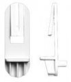 10pcs 5mm Clear Plastic Shelf Locking Support Clips For 1 2 Shelves 