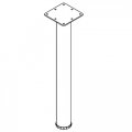 Tablelegsonline 28 Tall Desk Height Legs 3 Diameter Single Black