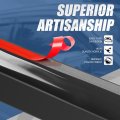 Window Rain Guards For 1984-2001 Jeep Cherokee Carbon Fiber Pattern Vent Visors And Shades Glossy Black Set Of 4