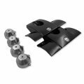 Httmt- Matte Black Headbolt Bridge Kit- Spark Plug Head Bolt Covers Compatible With 2004 Up Xl Xr Sporster P N Mt454-002-mbk
