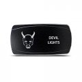 Ch4x4 Rocker Switch Devil Lights Symbol Horizontal Amber Led