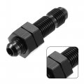 X Autohaux Car Straight Bulkhead Fuel Fitting 4an Male To Flare Union Adapter Black