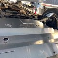 Elitewill Silver Aluminum Front Lower Engine Splash Shield Guard Under Tray Cover Skid Plate Fit For 2003-2009 Nissan 350z