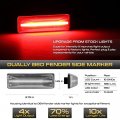 4-pieces For 1994-2002 Compatible With Dodge Ram 2500 3500 Dually Pickup Red Amber Led Strip Rear Fender Light Side Marker Lamp