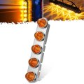 Passenger Side Right Front Air Cleaner Light Bar 21 5 In Radius Style With Glass Watermelon Lights Stainless Steel Bracket For 
