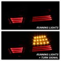 Acanii For 2005-2008 Bmw E90 4-door Sedan 3-series Red Smoked Led Tail Lights Brake Lamps Pair Set Driver Passenger
