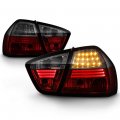 Acanii For 2005-2008 Bmw E90 4-door Sedan 3-series Red Smoked Led Tail Lights Brake Lamps Pair Set Driver Passenger