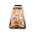 Vicenza Designs K1252 Liscio Finger Pull Knob Polished Gold 
