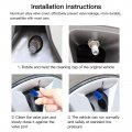 8x Car Bike Tire Valve Stem Caps Anodized Aluminum Corrosion Resistant Cover Blue