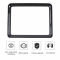 Carbon Fiber Center Dashboard Navigation Screen Frame Trim Cover For Dodge Challenger 2015 2016 2017 2018 2019 2020 2021 2022