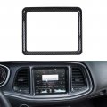 Carbon Fiber Center Dashboard Navigation Screen Frame Trim Cover For Dodge Challenger 2015 2016 2017 2018 2019 2020 2021 2022